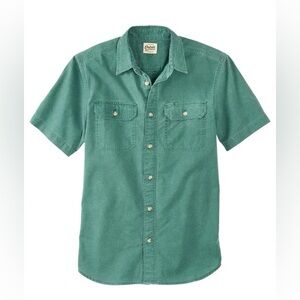 Men’s Orton Brothers Vermont Short Sleeve Polo Dark Green 100% Cotton NWOT